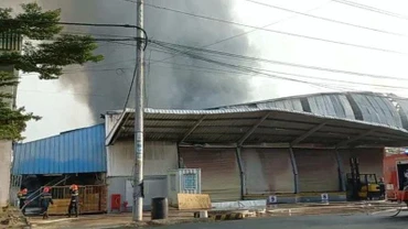 Hiện trường vụ cháy.