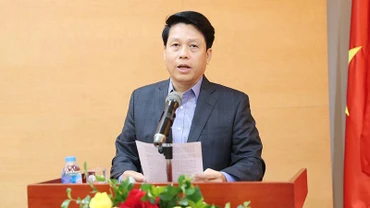 Phó Thống đốc Ngân hàng Nhà nước Việt Nam Phạm Tiến Dũng phát biểu.