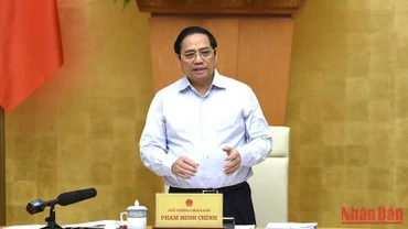 Thủ tướng Phạm Minh Chính phát biểu tại phiên họp.