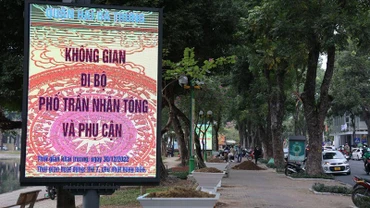 Phố đi bộ Trần Nhân Tông, đoạn từ ngã ba Trần Bình Trọng - Trần Nhân Tông đến ngã ba Quang Trung - Trần Nhân Tông. (Ảnh: Internet)