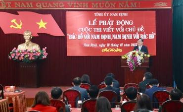 Lễ phát động cuộc thi viết với chủ đề "Bác Hồ với Nam Định, Nam Định với Bác Hồ".