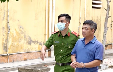 Bị can Lê Văn Trường.