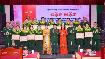 Bộ Chỉ huy Bộ đội Biên phòng tỉnh Nghệ An khen thưởng tập thể và cá nhân có nhiều thành tích trong công tác Hội và phong trào phụ nữ giai đoạn 2020-2025.