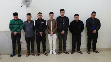 Các đối tượng bị bắt giữ.