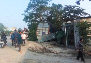 Hiện trường vụ tai nạn. (Ảnh: D.N)
