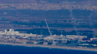Hệ thống phòng không Israel đánh chặn tên lửa phóng từ Liban, nhìn từ Haifa, miền bắc Israel, ngày 24/9/2024. (Ảnh: THX/TTXVN)