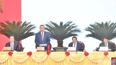 Chủ tịch nước Tô Lâm phát biểu tại phiên khai mạc.