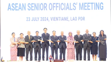 Trưởng SOM các nước ASEAN tại sự kiện. (Ảnh: Bộ Ngoại giao Lào)
