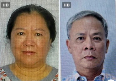 Các bị can: Phan Quang Tống (nguyên Tổng giám đốc Công ty TNHH HDTC) và Lý Kim Vân (nguyên Kế Toán trưởng Công ty TNHH HDTC).
