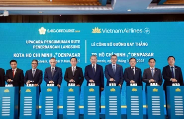 Trong khuôn khổ chuyến thăm cấp Nhà nước của Tổng bí thư Tô Lâm đến Indonesia, Vietnam Airlines đã chính thức công bố khai thác đường bay thẳng giữa TP. Hồ Chí Minh và Denpasar.