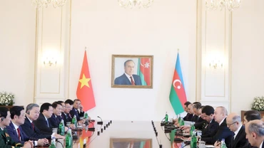 Tổng Bí thư Tô Lâm hội đàm cấp Nhà nước với Tổng thống Azerbaijan Ilham Aliyev. (Ảnh: Thống Nhất/TTXVN)