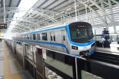 Dự án Metro số 1 Bến Thành - Suối Tiên tại Thành phố Hồ Chí Minh được thực hiện từ nguồn vốn ODA của Nhật Bản. (Ảnh THẾ ANH)