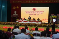 Quang cảnh Đại hội đại biểu Đảng bộ Tổng Công ty Cao-su Đồng Nai (nhiệm kỳ 2025 – 2030.