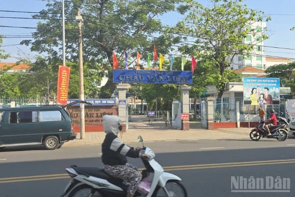 Trường tiểu học Châu Văn Liêm, phường Long Xuyên, tỉnh An Giang.