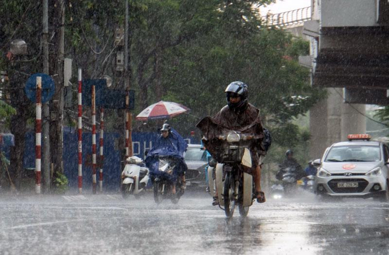 Khu vực Hà Nội từ ngày 16-17/9, có mưa rào và dông, cục bộ có mưa to. (Ảnh minh họa)
