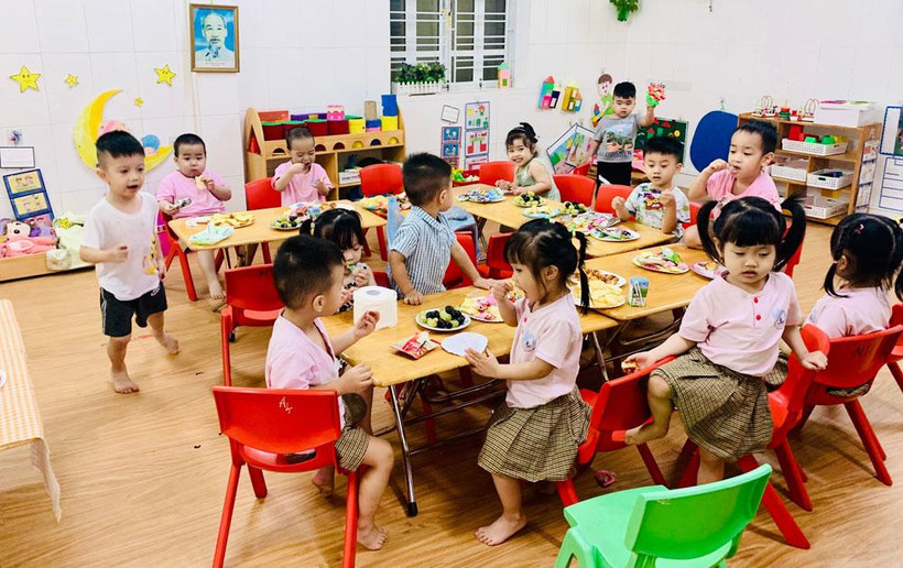 Học sinh tại một trường mầm non ở Hải Phòng. (Ảnh minh họa)