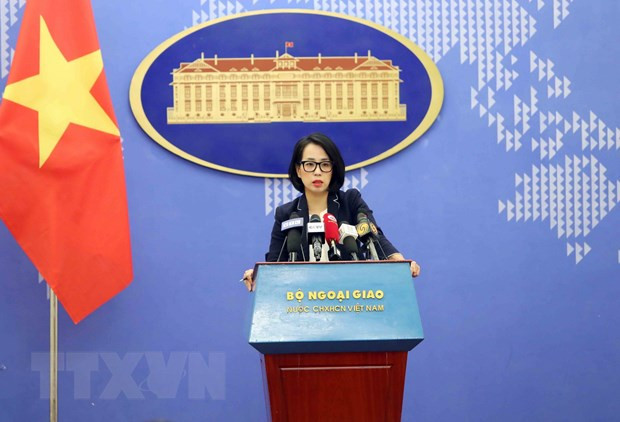 Người Phát ngôn Bộ Ngoại giao Phạm Thu Hằng. (Ảnh: TTXVN)