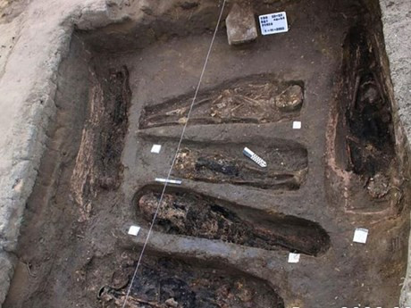 Một ngôi mộ cổ được phát hiện. (Nguồn: english.ahram.org.eg)