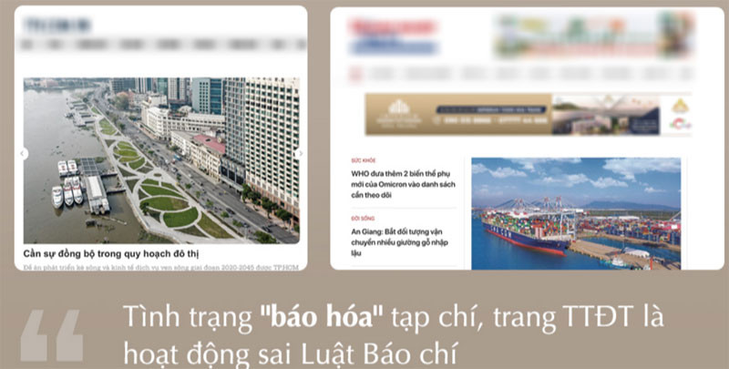 Sở Thông tin và Truyền thông Thành phố Hồ Chí Minh cảnh báo tình trạng vi phạm trong lĩnh vực hoạt động báo chí. (Ảnh: Trung tâm Báo chí Thành phố Hồ Chí Minh)