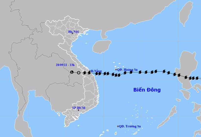 Áp thấp nhiệt đới tiếp tục suy yếu và tan dần. (Nguồn: nchmf.gov.vn)