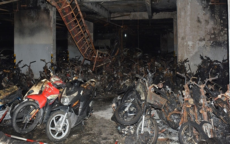 Vụ cháy chung cư Carina gây hậu quả nặng nề về người và tài sản.