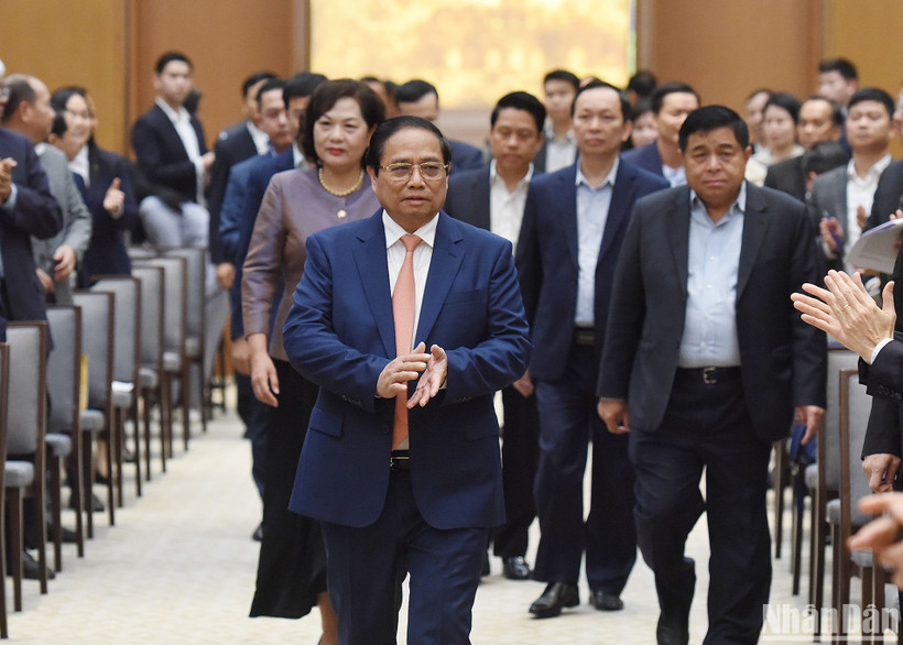 Thủ tướng Phạm Minh Chính cùng các đại biểu dự Hội nghị.