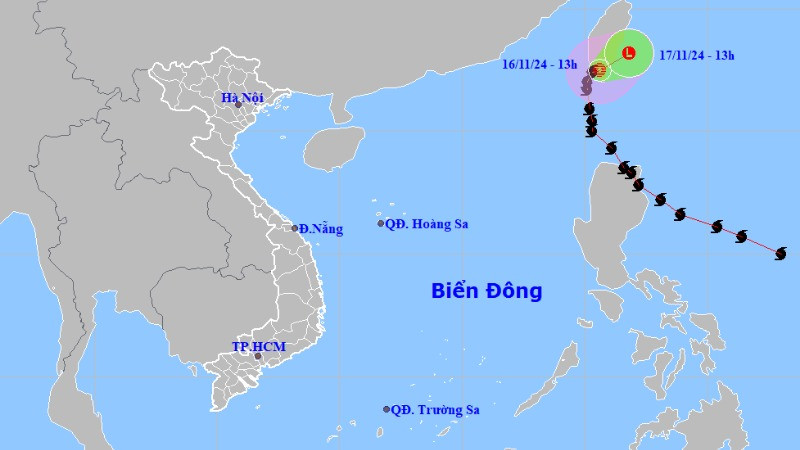 Bão Usagi suy yếu thành áp thấp nhiệt đới rồi tan dần. (Nguồn: nchmf.gov.vn)