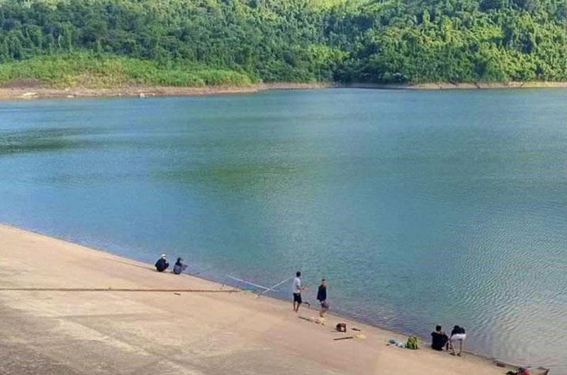 Đập Thác Chuối nơi hai chị em cháu L. gặp nạn. (Ảnh: Báo Quảng Bình)