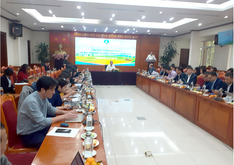 Các đại biểu tại buổi họp báo.