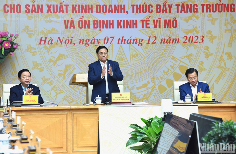 Thủ tướng Phạm Minh Chính dự và chủ trì hội nghị.