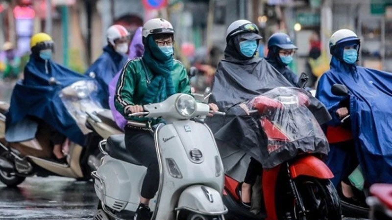 Khu vực Hà Nội từ đêm nay có mưa, mưa nhỏ rải rác, trời chuyển rét. (Ảnh minh họa)