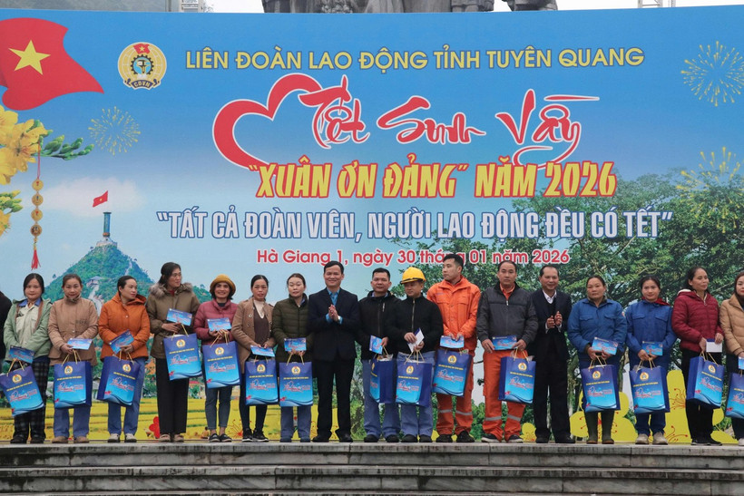 Liên đoàn Lao động tỉnh Tuyên Quang tổ chức Chương trình “Tết sum vầy - Xuân ơn Đảng” năm 2026.