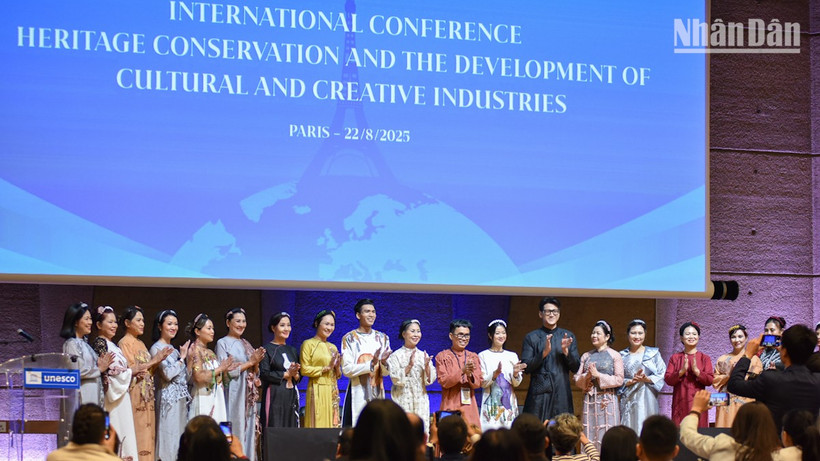 Hội nghị cho thấy mối quan hệ giữa bảo tồn di sản và phát triển công nghiệp văn hóa, lấy di sản là nguồn lực nội sinh cho phát triển bền vững. (Ảnh: MINH DUY)