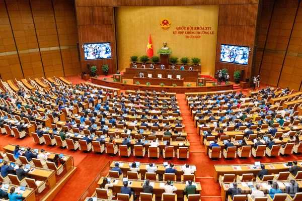 Quang cảnh Kỳ họp không thường lệ thứ nhất, Quốc hội khóa XVI.