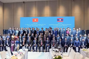 Các đại biểu tham dự Hội nghị Tư pháp các tỉnh có chung đường biên giới Việt Nam-Lào mở rộng lần thứ 6. (Ảnh: TL)