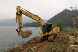 Nơi ông Phan Duy Quang vi phạm đang thực hiện khắc phục hậu quả, hoàn trả hiện trạng.