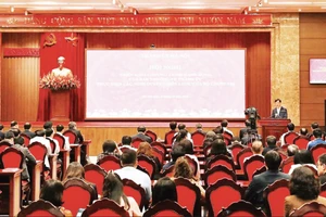 Thành ủy Hà Nội tổ chức hội nghị quán triệt, triển khai chương trình hành động của Ban Thường vụ Thành ủy thực hiện các nghị quyết chiến lược của Bộ Chính trị. (Ảnh: BTC)