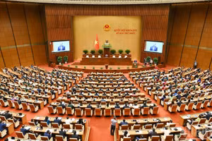 Quang cảnh phiên khai mạc Kỳ họp thứ nhất, Quốc hội khóa XVI. (Ảnh: DUY LINH)