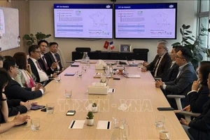 Đại sứ Trịnh Đức Hải làm việc với lãnh đạo FPT.