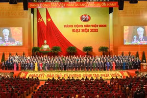 Quang cảnh phiên bế mạc Đại hội đại biểu toàn quốc lần thứ XIII của Đảng Cộng sản Việt Nam. (Ảnh: DUY LINH)