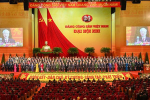 Quang cảnh phiên bế mạc Đại hội đại biểu toàn quốc lần thứ XIII của Đảng Cộng sản Việt Nam. (Ảnh: DUY LINH)