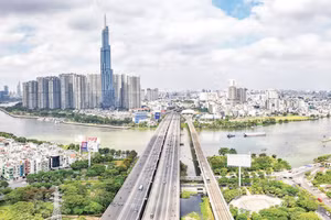 Thành phố Hồ Chí Minh năng động, phát triển. (Ảnh: THẾ ANH)