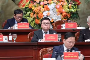 Chủ tịch Hội Nhà báo Việt Nam Lê Quốc Minh tại Đại hội đại biểu toàn quốc Mặt trận Tổ quốc Việt Nam lần thứ XI.