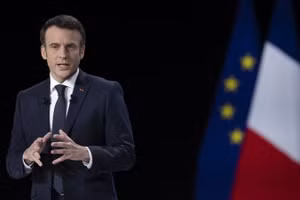 Tổng thống Pháp Emmanuel Macron. (Ảnh: TÂN HOA XÃ)