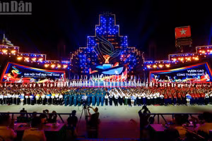 Toàn cảnh lễ khai mạc Đại hội. (Ảnh: TRỌNG ANH)