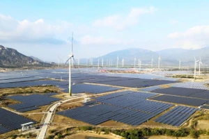 Các dự án điện gió, điện mặt trời phía nam Khánh Hòa tạo nhiều việc làm cho người lao động.
