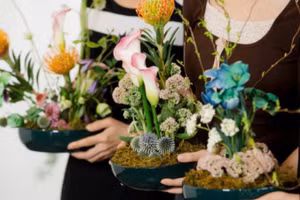 Cắm hoa nghệ thuật Ikebana Nhật Bản - một trong những workshop VPBank tổ chức riêng cho khách hàng Private.