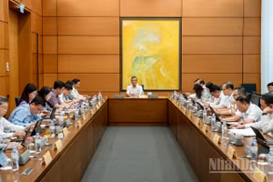 Đại biểu Quốc hội thảo luận tại tổ. (Ảnh: QH)