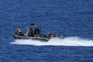 Lực lượng bảo vệ bờ biển Libya tuần tra trên biển. (Ảnh: middle-east-online)