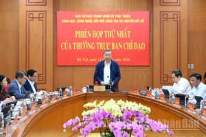 Tổng Bí thư Tô Lâm chủ trì Phiên họp thứ nhất năm 2026 của Thường trực Ban Chỉ đạo Trung ương về phát triển khoa học, công nghệ, đổi mới sáng tạo và chuyển đổi số. (Ảnh: ĐĂNG KHOA)